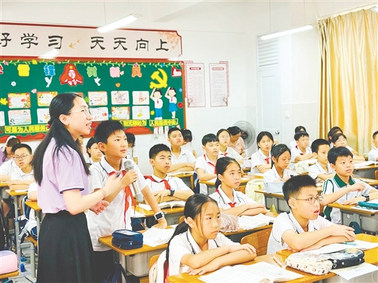 长沙街道办事处中心学校打造高效课堂。