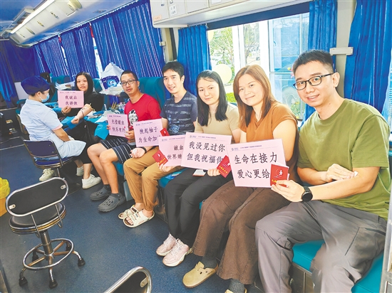 献血活动现场。 献血活动现场。