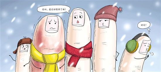 冻疮属于冬季常见皮肤病,易发在手、脚、鼻尖等易受冻部位。 冻疮属于冬季常见皮肤病,易发在手、脚、鼻尖等易受冻部位。