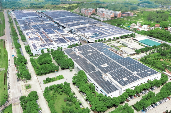 广东海信电子有限公司位于江沙示范园区，年产平板电视510万台、液晶模组屏640万片，产品包含4K电视、智能电视等。