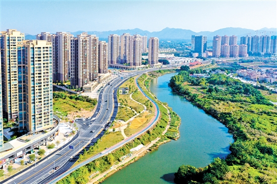 台山市新昌水水利风景区。