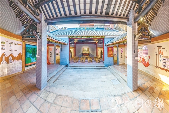 鹤山把村史馆建设作为留住乡愁、激活文脉的“龙头工程”。图为桃源镇蟠光村史馆（雪操公祠）。