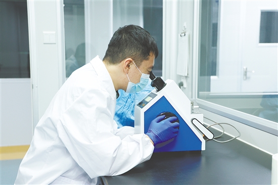 科研人员在工作。 科研人员在工作。