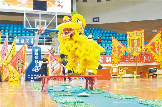 17支醒狮队伍齐聚一堂,以狮会友,展现鹤山狮艺的独特魅力。 17支醒狮队伍齐聚一堂,以狮会友,展现鹤山狮艺的独特魅力。