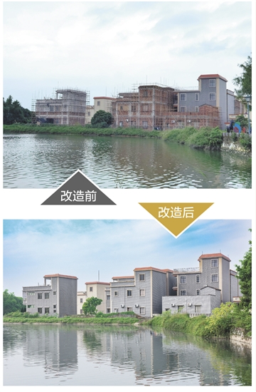 霄南村进行农房风貌改造,绘就乡村振兴新画卷。 霄南村进行农房风貌改造,绘就乡村振兴新画卷。