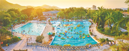 恩平市2025温泉嘉年华将为文旅产业带来丰富客流。图为恩平市锦江温泉景区。