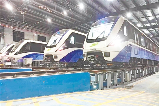 中车（广东）轨道交通车辆有限公司车间。