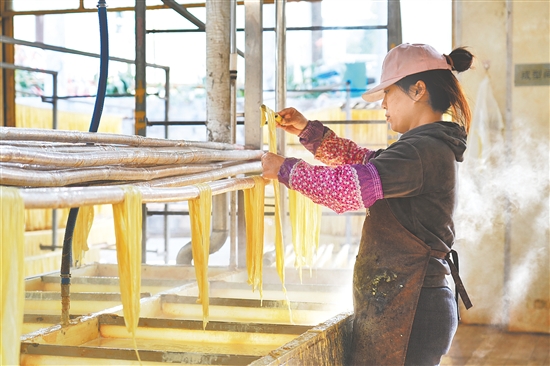 鹤城腐竹因其成色纯正、味道鲜美而享誉海内外，是广东知名的腐竹品牌。