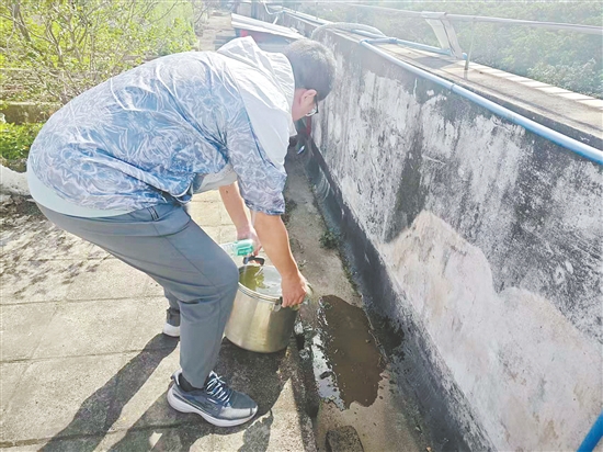 清除积水,防止蚊媒孳生。 清除积水,防止蚊媒孳生。