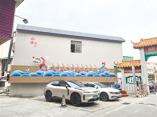 外海街道麻园片区“三线”综合整治提升圆满完成，街道环境显著改善。图为整治后。