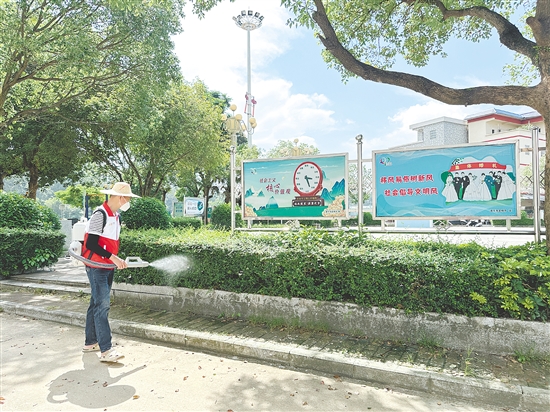 恩平市各镇（街）集中开展环境卫生整治、病媒生物防制、健康知识宣传等行动，筑牢公共卫生安全防线。