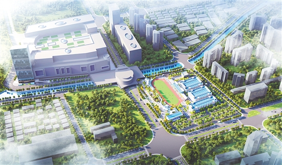 欣正安全应急实训基地效果图。受访者提供