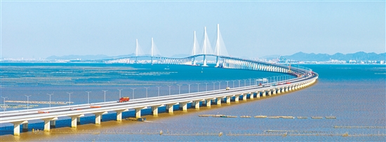 黄茅海跨海通道。
