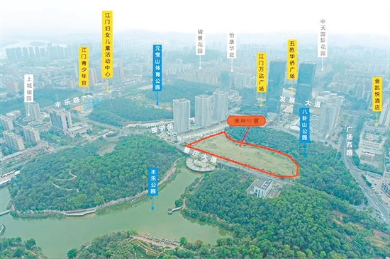 蓬江区篁庄大道南侧、蓬江万达广场北侧地块位置优越。